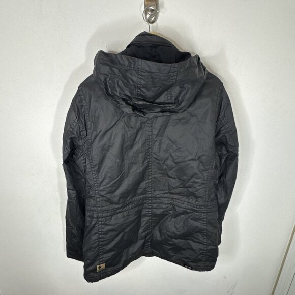 Khujo Noah II XL Black Coated Cotton Jacket Urban Military Utility Parka - Picture 5 of 14